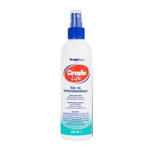 Bradolife kézfertőtlenítő spray 250ml