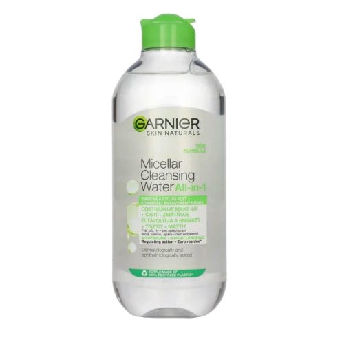 Garnier SN Micellás víz 400ml 3in1 Zöld Érzékeny bőr