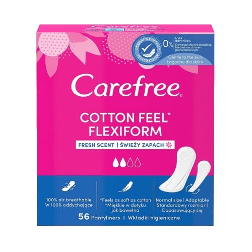 Carefree tisztasági betét 56db Cotton Fresh 