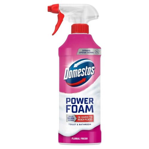 Domestos Power Foam Floral Fresh WC és fürdőszoba tisztító hab 435ml