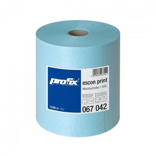 PROFIX Escon print türkíz ipari törlőkendő 500 lap/tekercs, 1 tekercs/zsugor