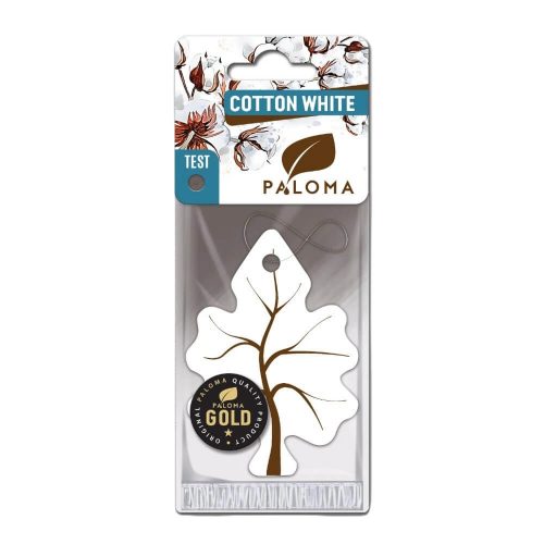 Paloma Gold Autóillatosító Cotton White